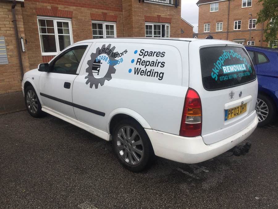 Removals van graphics