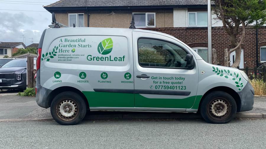 Garden care van graphics