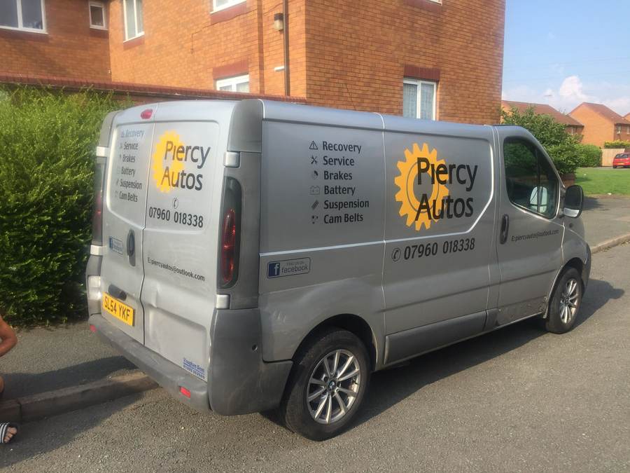 Motor dealer van graphics